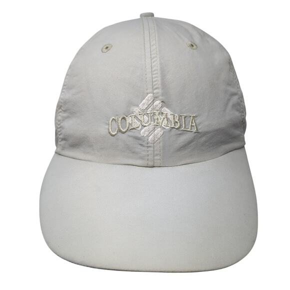 Columbia Slideback Baseball Cap Gray One Size Adjustable Embroidered 6 Panel - Picture 1 of 9